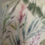 Colourful Flowers With Sage Green Cotton Lampshade, thumbnail 3 of 6