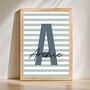 Personalised Name Striped Nursery Print, thumbnail 2 of 2