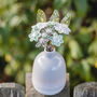 Grey Glitter Glass Flowers With Grey Ceramic Vase, thumbnail 3 of 10