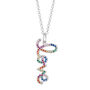 Rainbow Love Adjustable Necklace With Slider Clasp, thumbnail 2 of 5