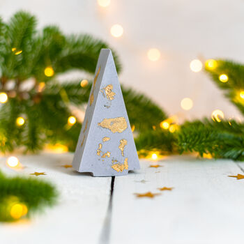Pastel And Gold Jesmonite Christmas Tree Decoration, 8 of 9