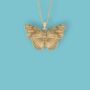 Butterfly Necklace In 18ct Gold Plated Silver, thumbnail 11 of 12