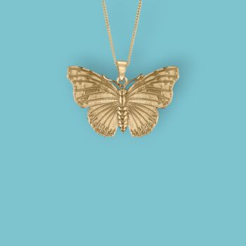 Butterfly Necklace In 18ct Gold Plated Silver, 11 of 12