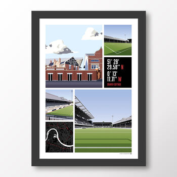 Fulham Fc Views Of Craven Cottage Poster, 7 of 7