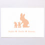 Personalised Rabbit Family Print, thumbnail 6 of 7