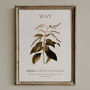 Birth Flower Wall Print 'Lily Of The Valley' For May, thumbnail 8 of 9