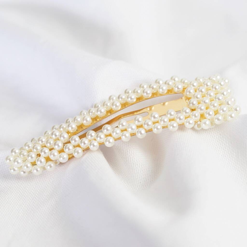 Large Pearl Cluster Hair Clip By Lisa Angel | Notonthehighstreet.com