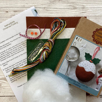 Felt Christmas Pudding Mini Kit, 4 of 5