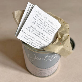 Gratitude Affirmation Cards In A Tin, 4 of 6