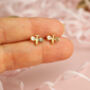 Bee Gold Plated Stud Earrings, thumbnail 1 of 3