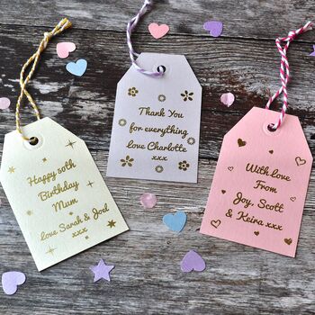 Personalised Gold Foiled Gift Tag, 3 of 5