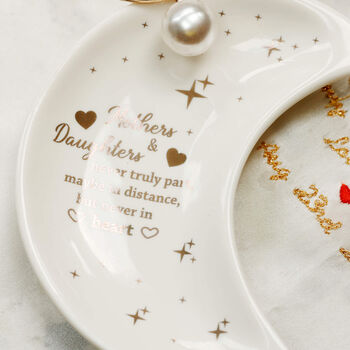 Mother And Daughter Crescent Moon Trinket Dish, 8 of 12