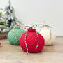 Bead Christmas Bauble Candle Festive Bauble Decoration, thumbnail 4 of 10