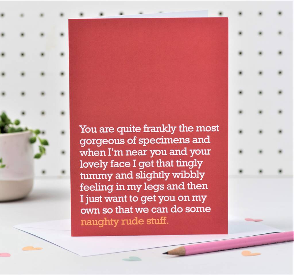 Naughty Rude Stuff : Cheeky Card For Partner, 1 of 3