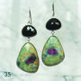 Talitha Earrings Black Spinel And Ruby Zoisite, thumbnail 1 of 2