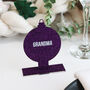 Personalised Purple Bauble Christmas Place Setting, thumbnail 5 of 7