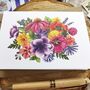 Colourful Rainbow Flowers White Cards And Envelopes, thumbnail 4 of 4