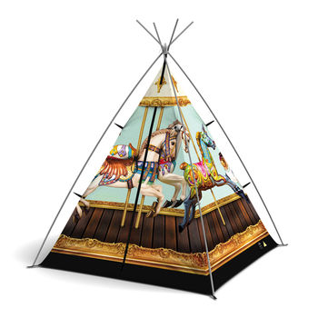 Hold Your Horses Personalised Carousel Play Teepee, 6 of 6