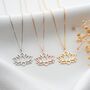 Sterling Silver Lotus Flower Necklace, thumbnail 8 of 10