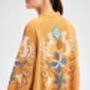 Cinnamon Embroidered Linen Kimono Jacket, thumbnail 1 of 7