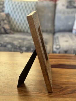 Wooden Picture Frame: Tabletop Photo Display, Artisan Crafted, 6 of 12