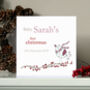 Personalised Baby's First Christmas Card, thumbnail 1 of 3