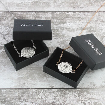 Personalised 80th Birthday Sixpence Coin Necklace, 3 of 12
