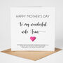 Personalised Mother's Day Card For Wife, thumbnail 2 of 5