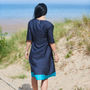 Luxury Pure Silk Navy Ladies Dress, thumbnail 3 of 4