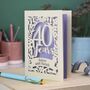 Personalised Papercut 40 Years Wedding Anniversary Card, thumbnail 3 of 7