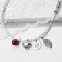 Personalised Sterling Silver And Gemstone Bracelet, thumbnail 3 of 5
