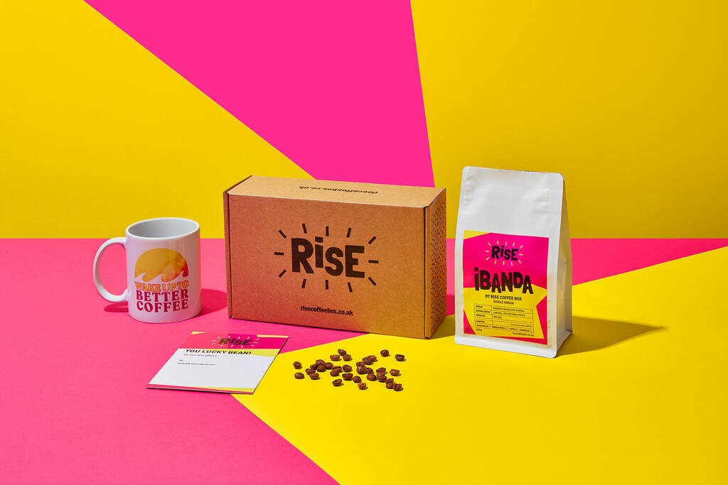 'Wake Up To Better Coffee' Mug And Coffee Gift Set, 1 of 5