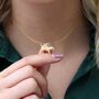 Gold Plated Or Silver Chinese Year Of The Dog Necklace, thumbnail 2 of 5