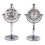 Custom Engraved Silver Colour Desk Clock Gift, thumbnail 3 of 10