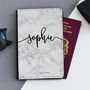 Personalised Handwriting Marble Passport Case, thumbnail 3 of 6