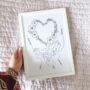 Personalised Family Heart Flowers Hand Illustration, thumbnail 6 of 6