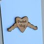 'Pocket Hug' Wooden Token And Card, thumbnail 2 of 2