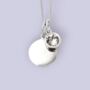 Genuine Diamond Cz Necklace In Sterling Silver, thumbnail 1 of 12