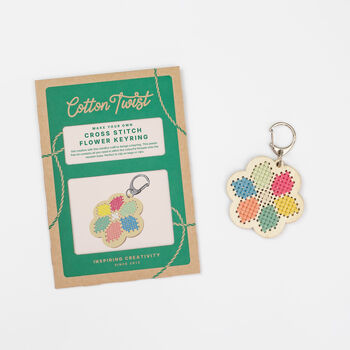 Make Your Own Flower Cross Stitch Keyring, 7 of 8