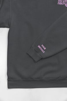 Embroidered Outline From Photo Unisex Sweatshirt, 6 of 8