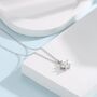 Sterling Silver Clear Cz Star Pendant Necklace, thumbnail 4 of 10