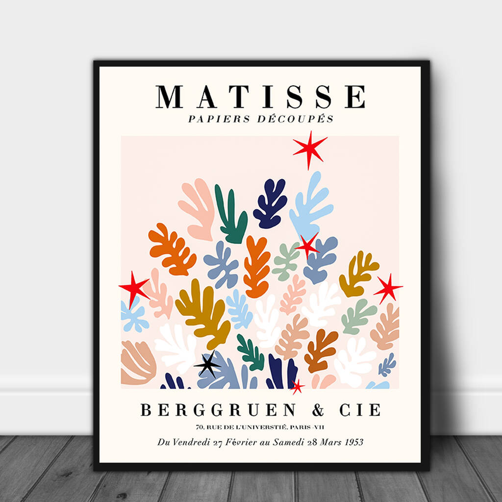 Matisse Colour Leaf Exhibition Print, 1 of 3