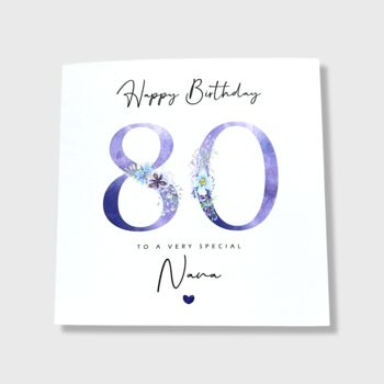 Personalised 80th Birthday Card, 4 of 6