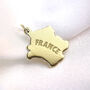 Personalised 9ct Gold Any Country Map Charm, thumbnail 3 of 9