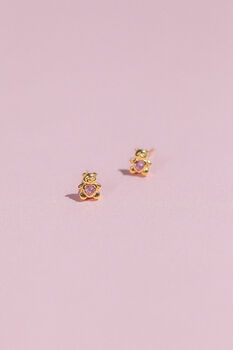 Teddy Bear Stud Earring, 6 of 9