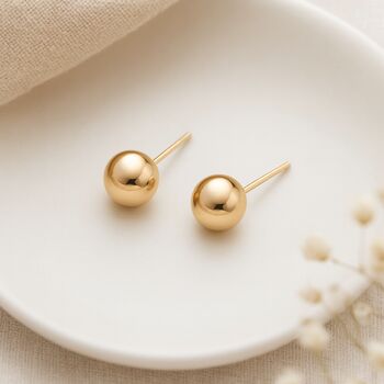 9ct Yellow Gold Polished Ball Stud Earrings – 6mm, 5 of 6