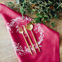 Christmas Linen Napkins Set Of Two, thumbnail 3 of 8