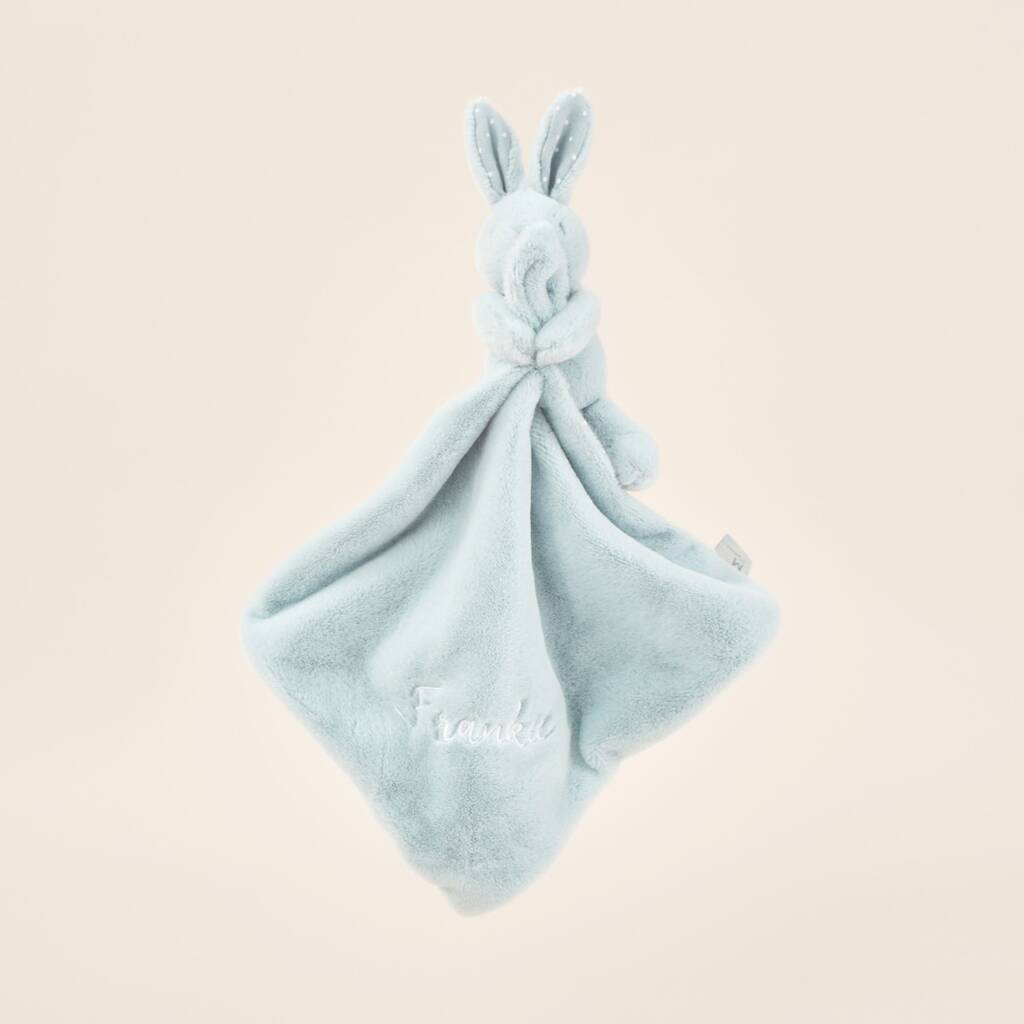 Personalised Blue Super Soft Bunny Comforter By My 1st Years