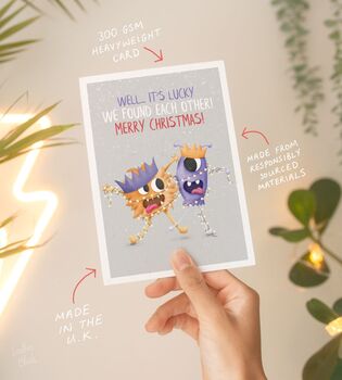 Cute Funny Christmas Card For Husband Wife Partner, 2 of 4