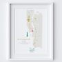 New York City Marathon Route Map Personalised Art Print, thumbnail 6 of 7